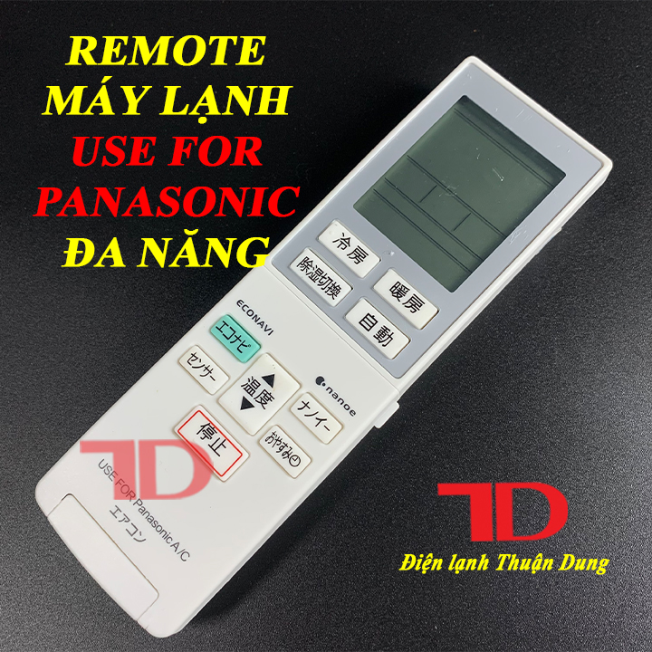 Remote, điều khiển dùng cho máy lạnh panasonic vip - điện lạnh thuận dung