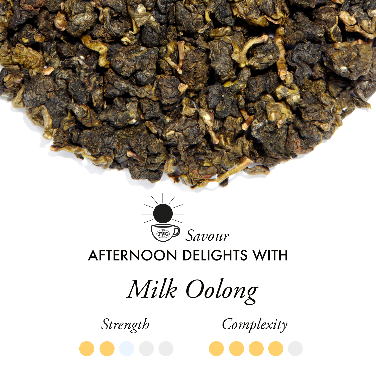 Trà TWG Tea - Milk Oolong (2.5g x 15 túi lọc) | Trà Oolong