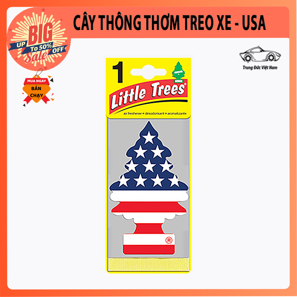 [ MUA 3 TẶNG 1 ] - Túi thơm hình cây thông khử mùi, thơm phòng, treo xe ô tô, giảm mùi hôi, giải tỏa căng thẳng - LITTLE TREE