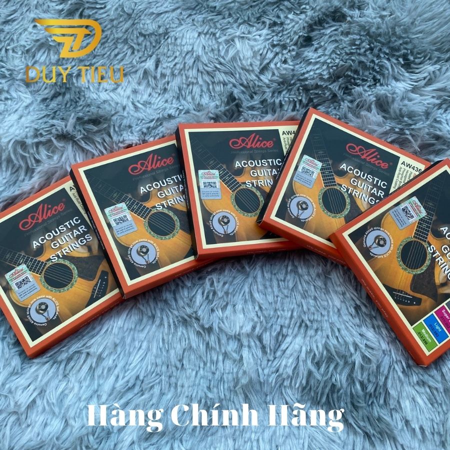 AW436 Acoustic Guitar String Set, Plated Steel Plain string, Phosphor Bronze Winding, Anti-Rust Coating - DuytieuGuitar DT017