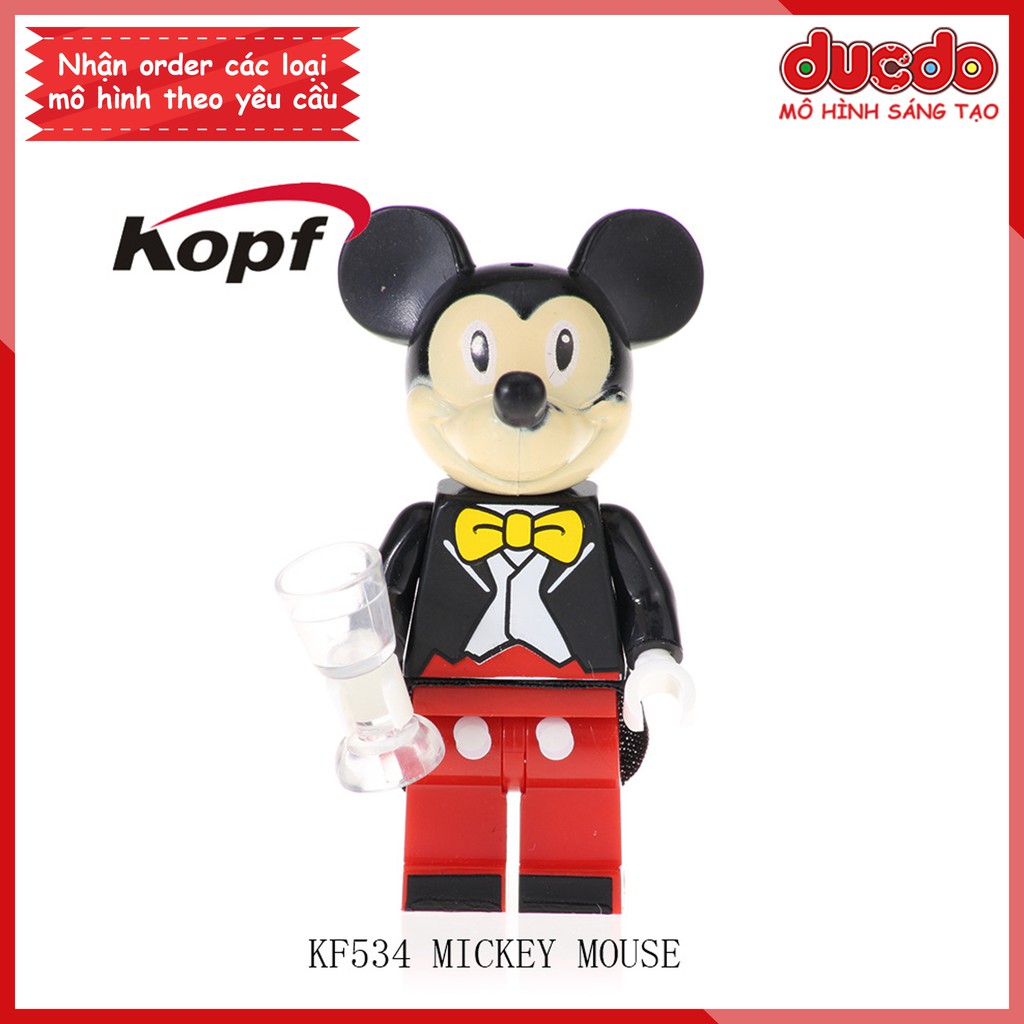 Minifigures Mickey, Kitty, Donald, Doraemon siêu đẹp - Đồ chơi Lắp ghép Xếp hình Mini Mô hình KF6041
