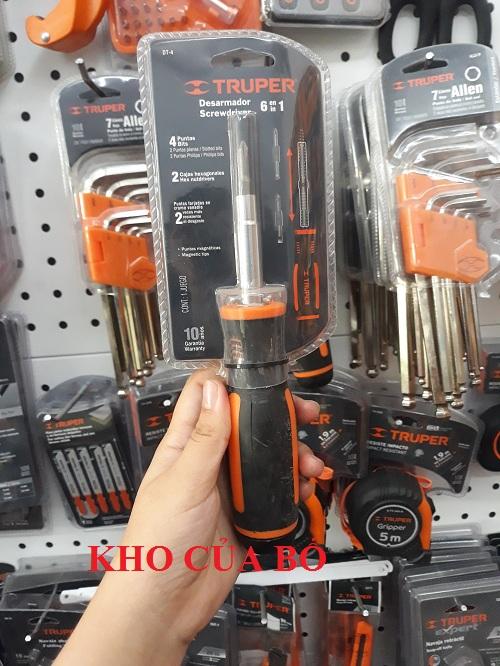 Tô vít 4 đầu, có từ Truper - 14200