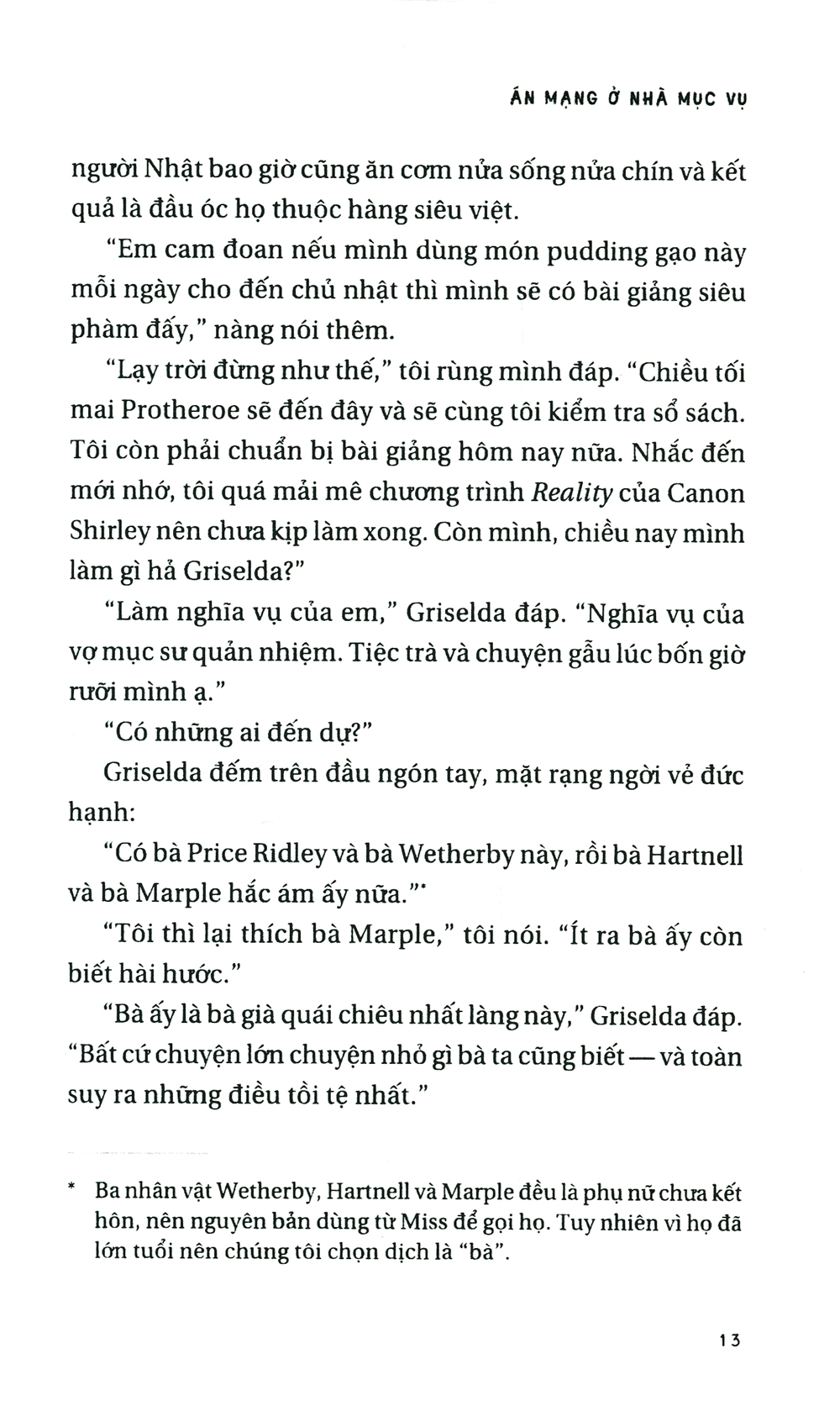 Án Mạng Ở Nhà Mục Vụ - Agatha Christie