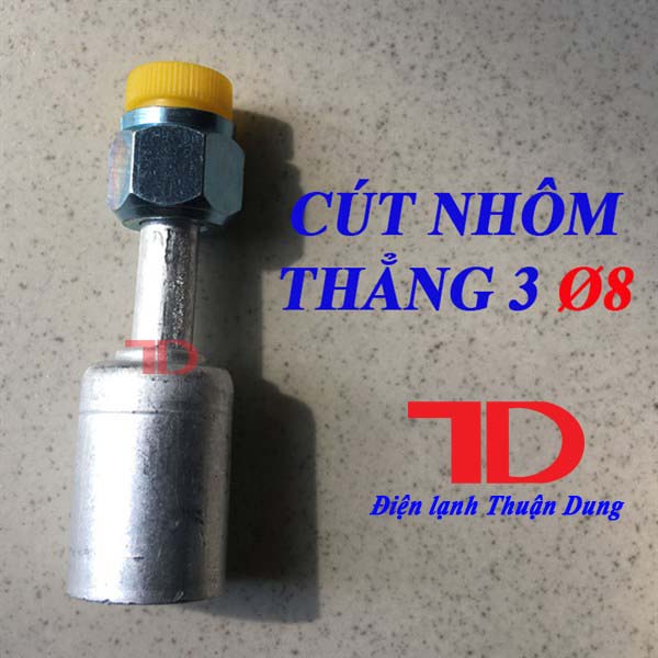 Cút Nhôm Thẳng 3 Phi 8, Điện Lạnh Thuận Dung