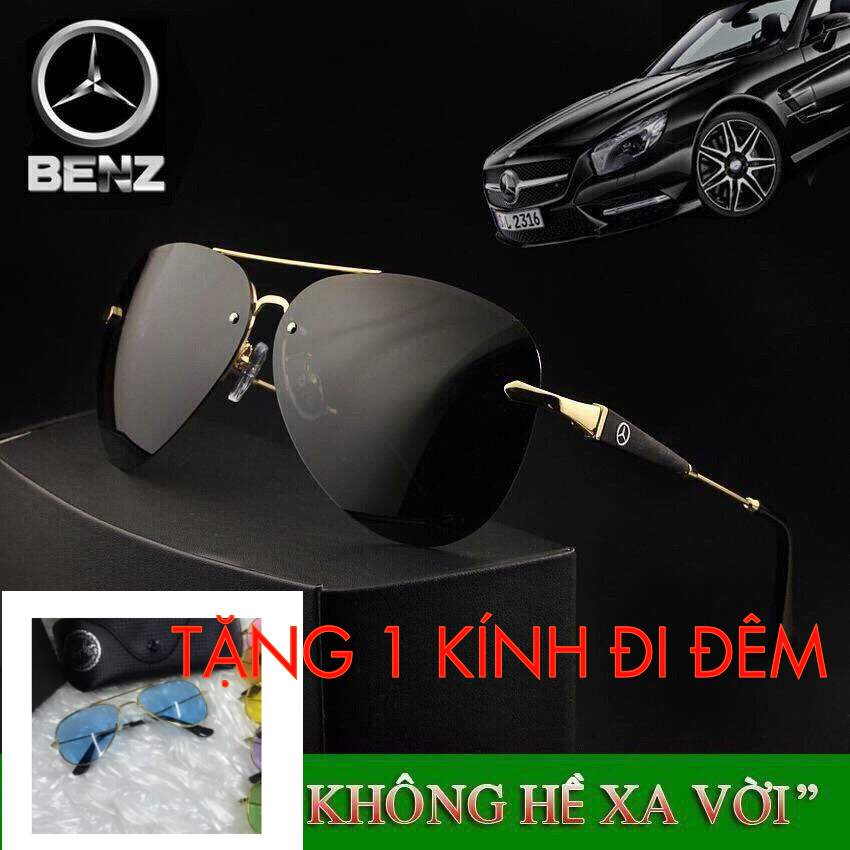 [HCM]Kính mát nam cao cấp + TẶNG 1 KÍNH ĐI ĐÊM