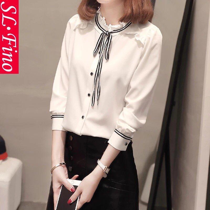 Áo Sơ Mi Tay Dài Phối Viền TTS0023