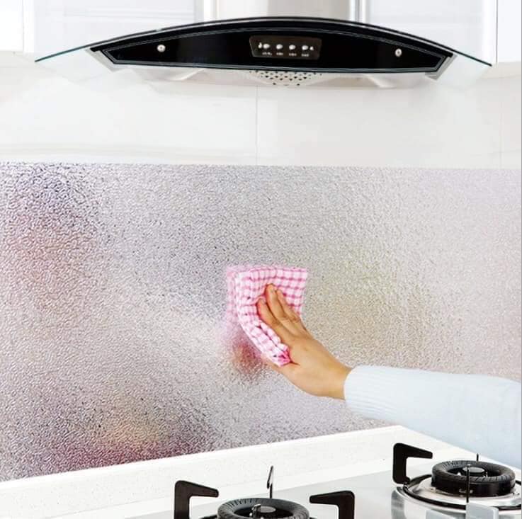 [ Cuộn 3 mét ] giấy bạc dán bếp cách nhiệt 60cm - miếng dán bếp chống thấm