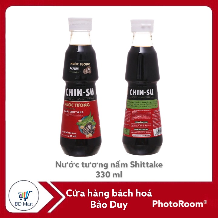 Nước tương Chinsu nấm Shiitake chai 330ml