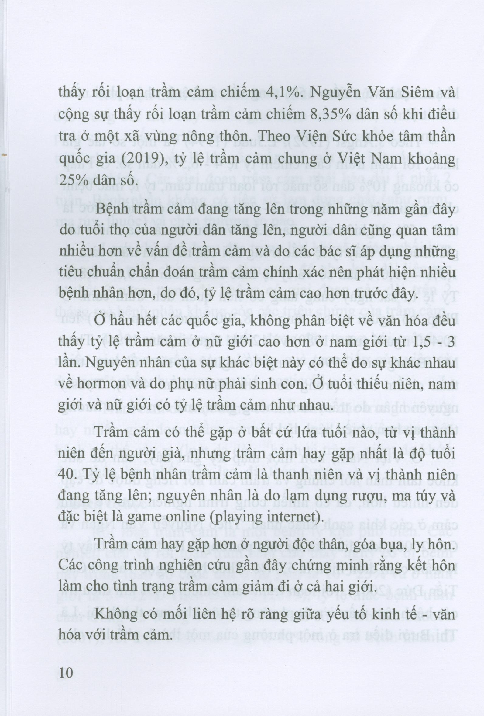 Lâm sàng và điều trị trầm cảm