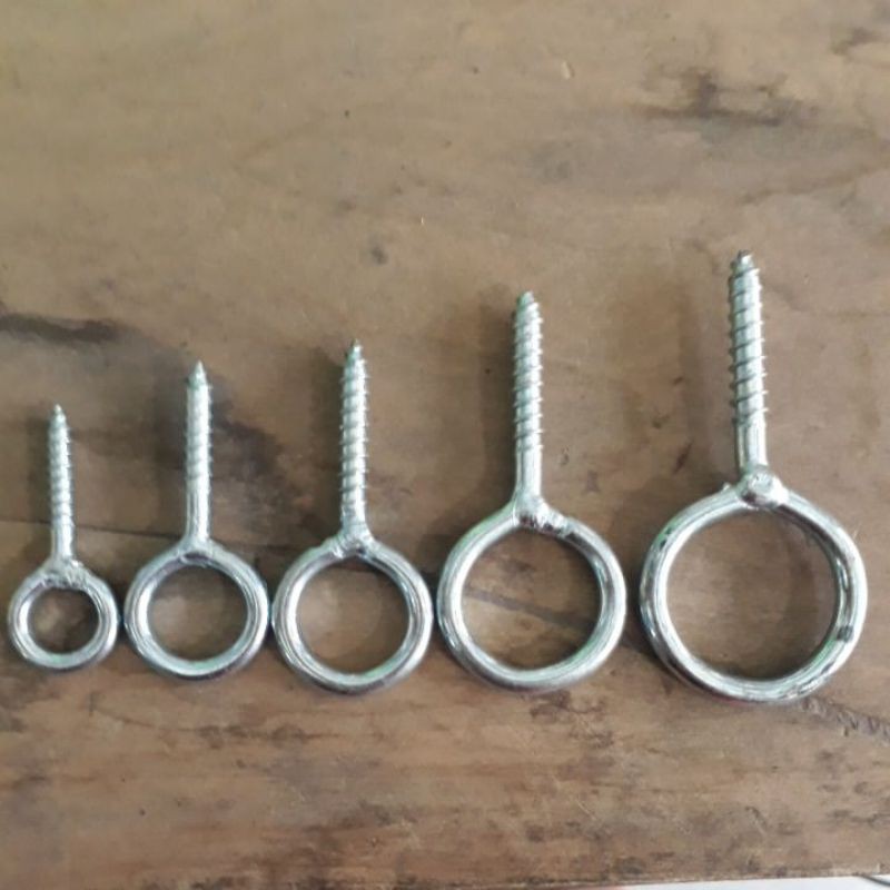 10 cái khoen hàn, khoen móc tròn 4x2, 5x3, 6x4, 7x5, 8x6