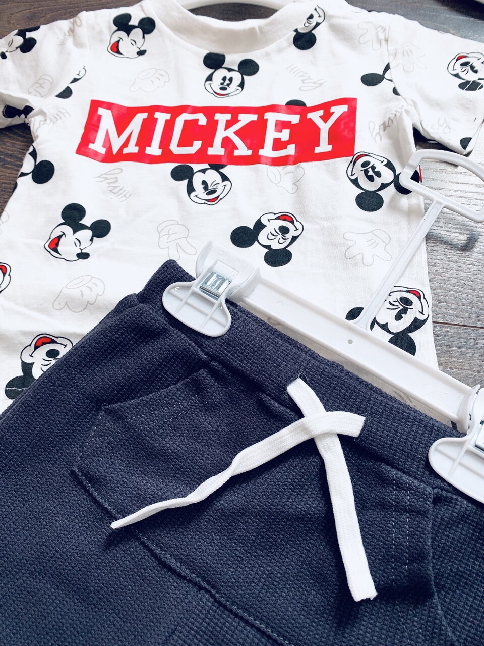 Bộ HM Mickey bé trai cotton cho bé 1-5 tuổi