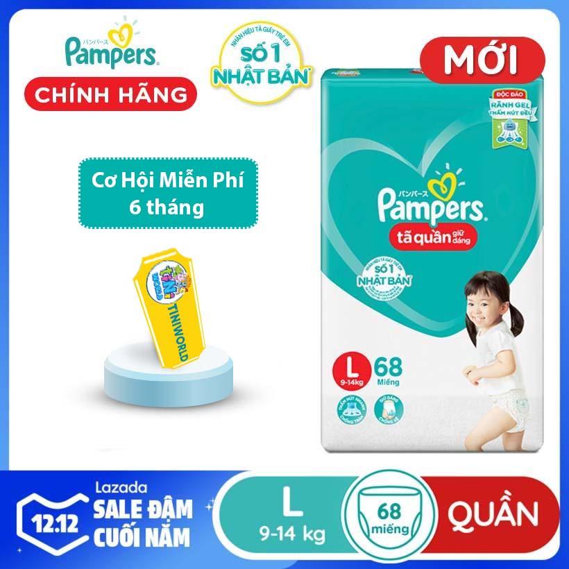 Giá Quá Tốt Để Có Tã Quần Pampers Giữ Dáng Mới Gói Cực Đại L68 (size L - 68 Miếng) Giá Quá Tốt Để Có Tã Quần Pampers Giữ Dáng Mới Gói Cực Đại L68 (size L - 68 Miếng)