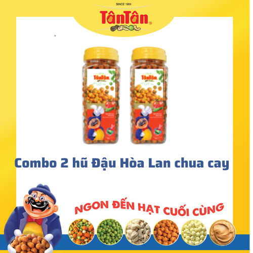 Combo 2 hũ Đậu Hòa Lan Chua cay (190g/hũ)