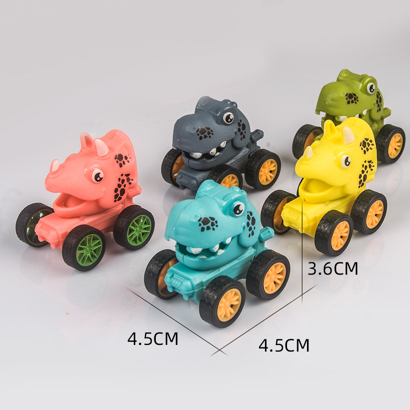 Xe Đồ Chơi Đầu Khủng Long Mini Động Cơ Dây Cót (Giao 1 xe ngẫu nhiên màu)
