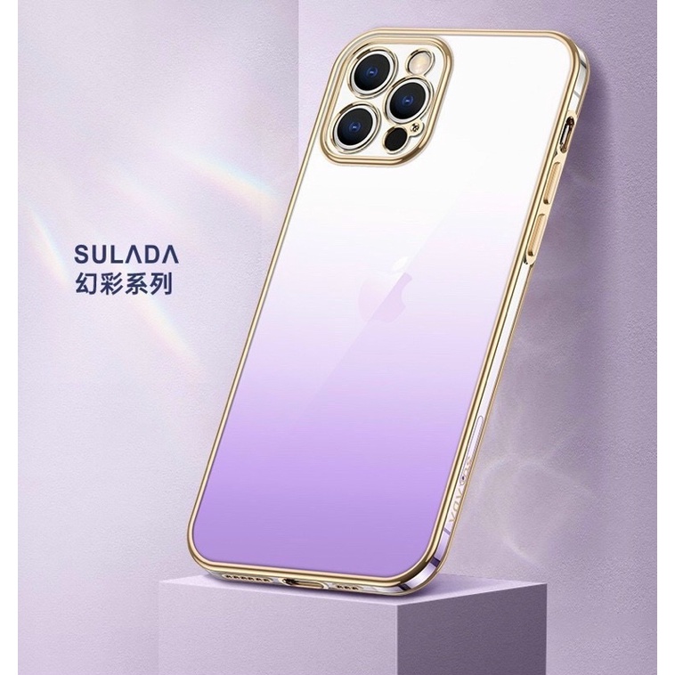 Ốp lưng dẻo sulada đổi màu bảo vệ camera iphone 13, 13 pro, 13 pro max, 12 pro, 12 pro max , 11 pro max viền màu