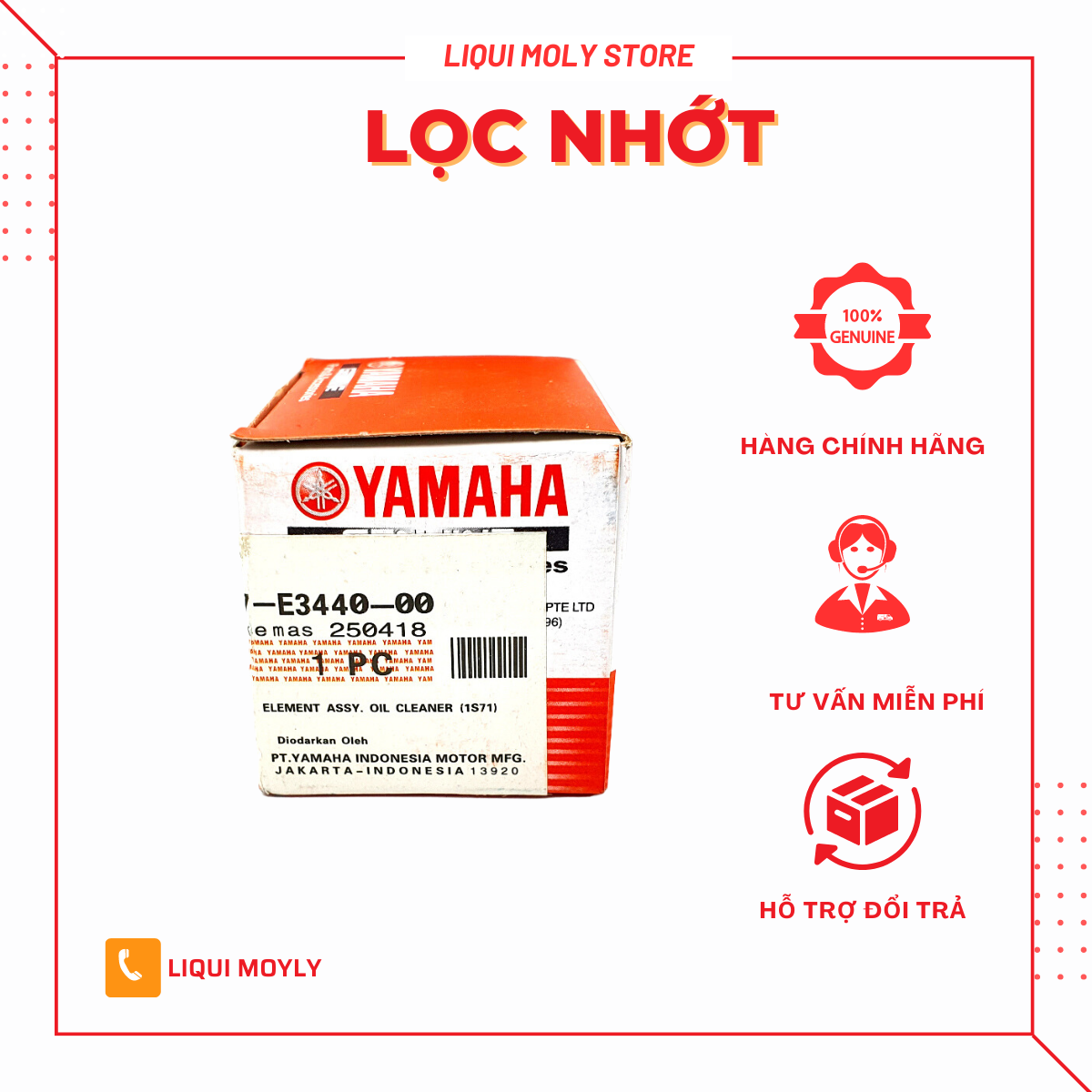 Lọc nhớt cho xe máy Yamaha