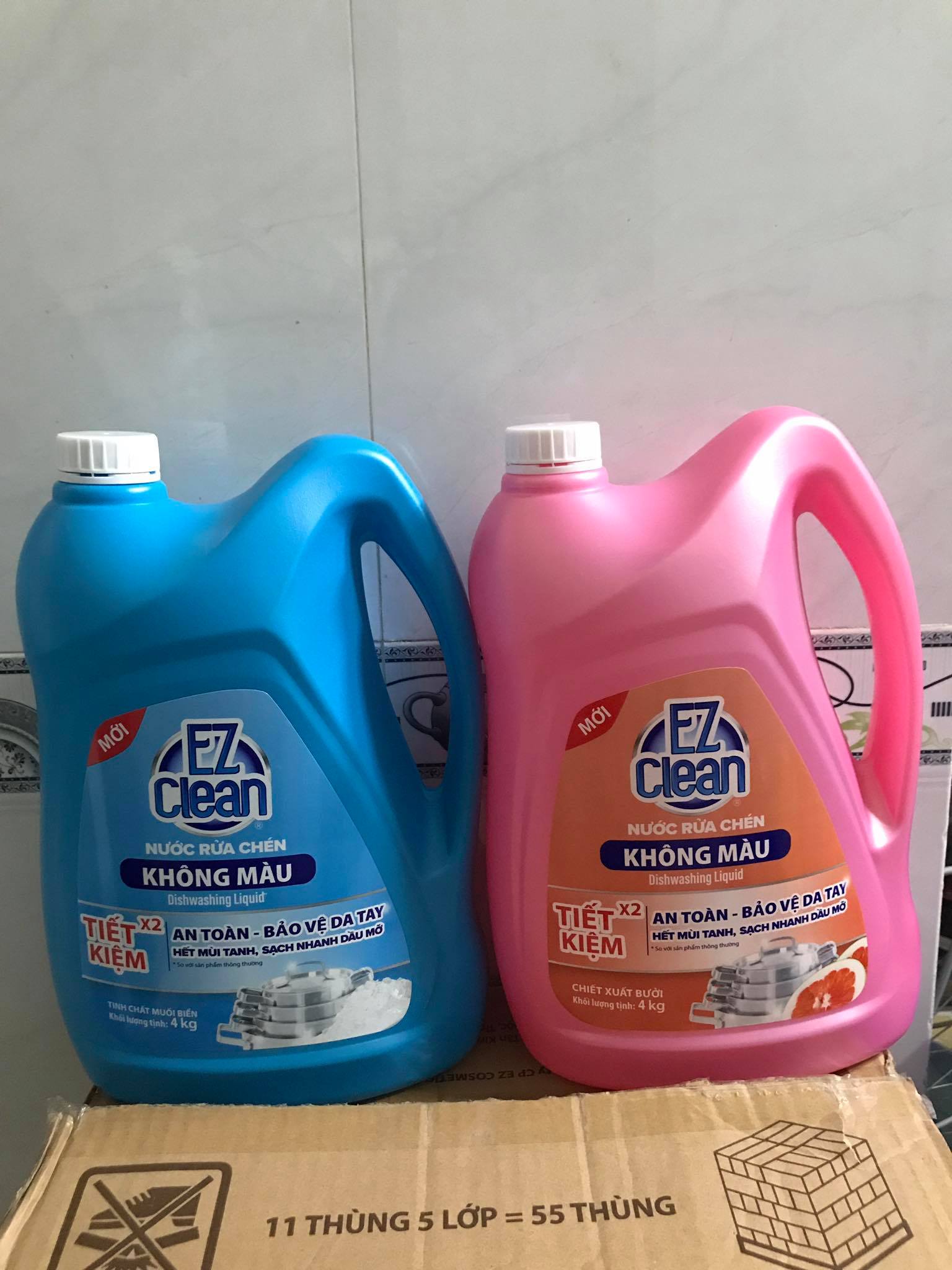 Nước rửa chén Ez clean hương bưởi