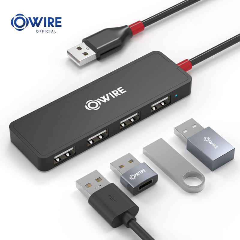 OWIRE Bộ Chuyển Đổi  USB 3.0 HUB 4 Cổng Tốc Độ Cao  USB OTG Cho Macbook PC Laptop Máy Tính