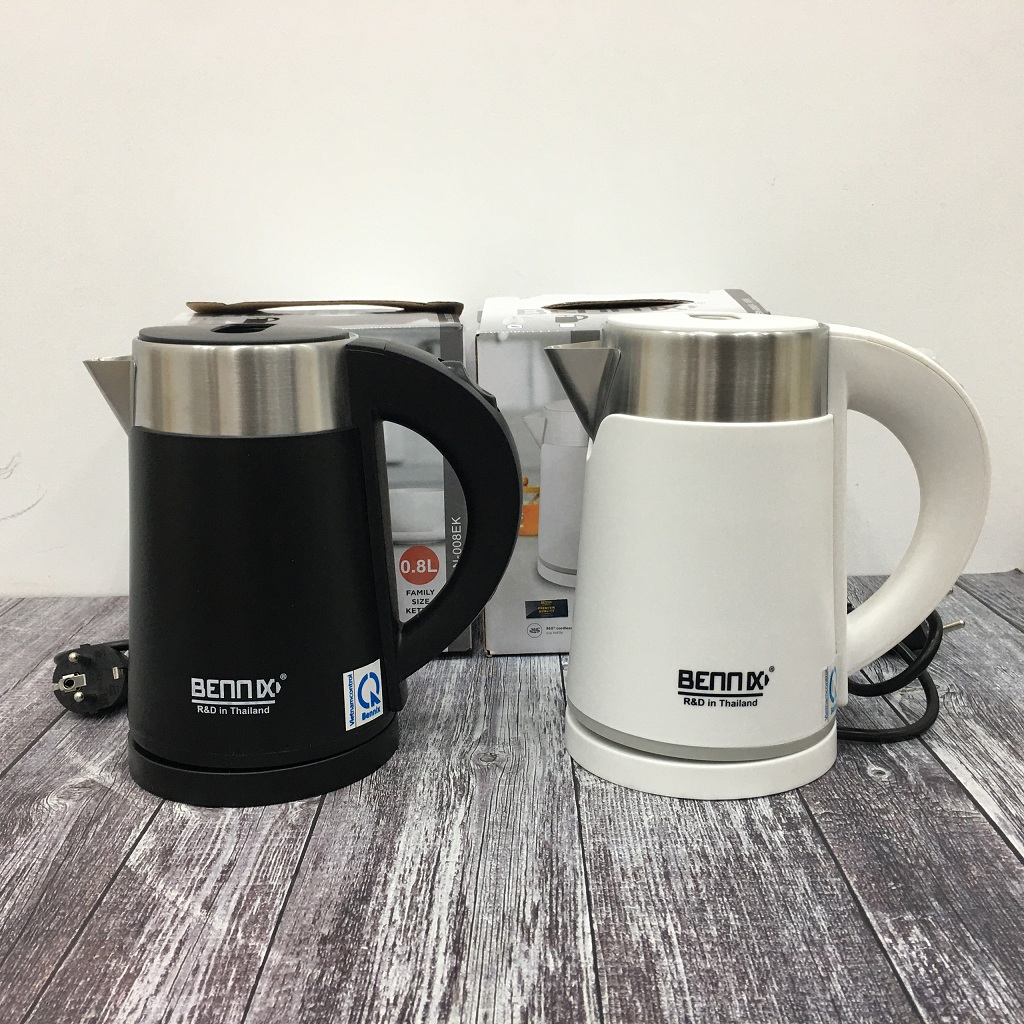 Ấm Siêu Tốc Inox 2 Lớp Bennix BN-008EK (800ml)