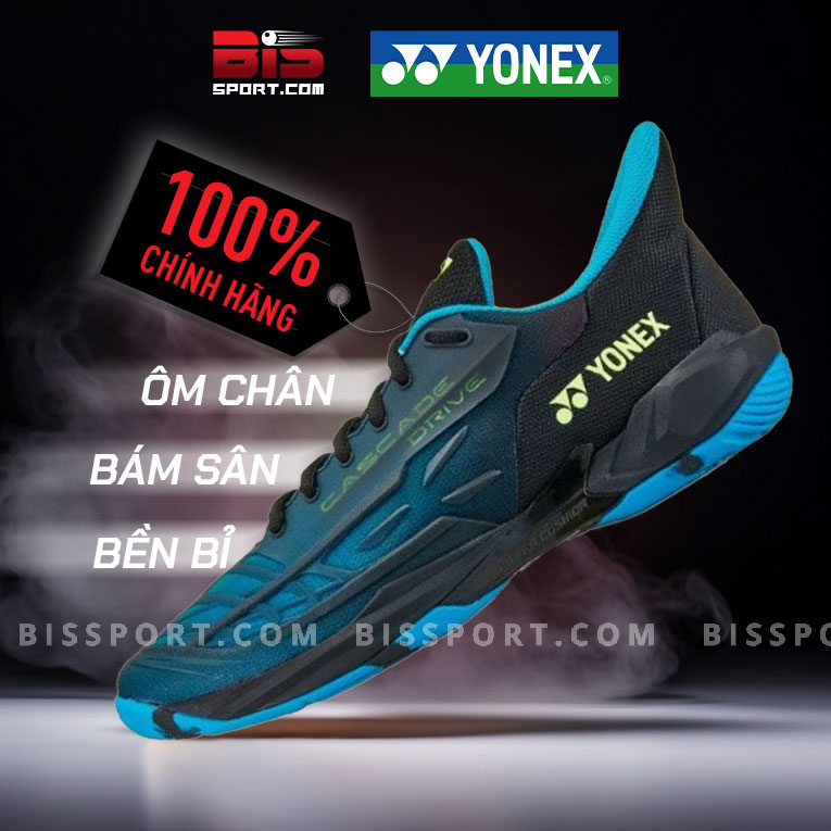 Giày cầu lông yonex cascade drive xanh chính hãng - cực đẹp, bám sân, bền chắc, chống sốc, linh hoạt, bao ngon