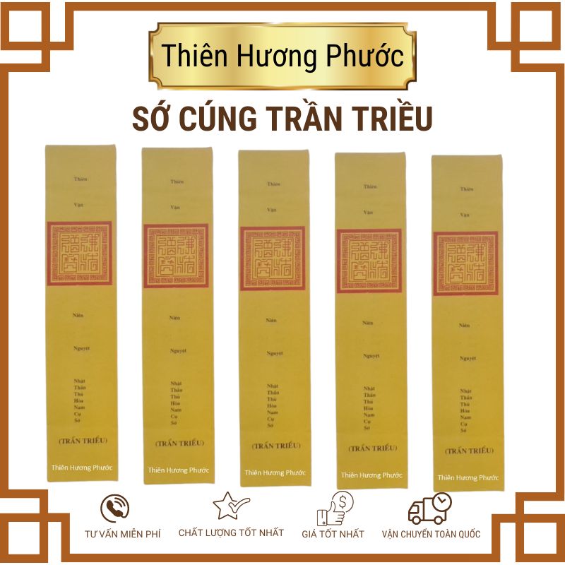 Giấy cúng tam tai cao cấp