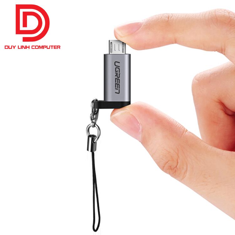 Đầu chuyển đổi Micro USB sang USB Type C Ugreen 50590 chính hãng