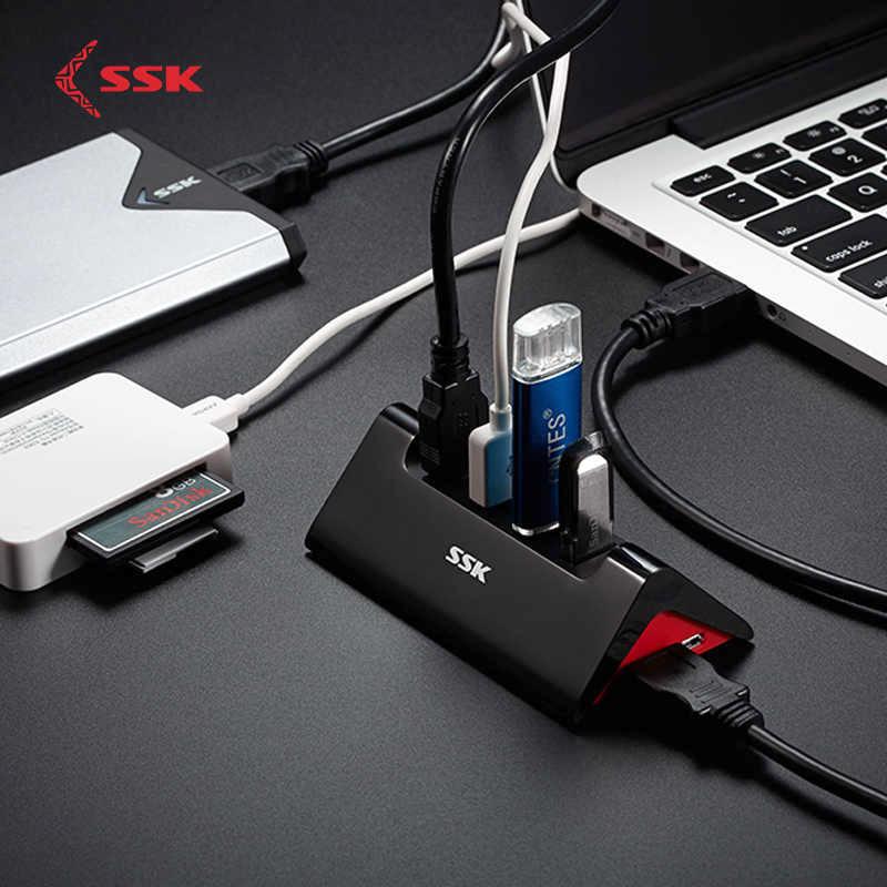 Hub chia 1 ra 4 cổng USB 2.0 SSK SHU830 (Đen) - Nhất Tín Computer