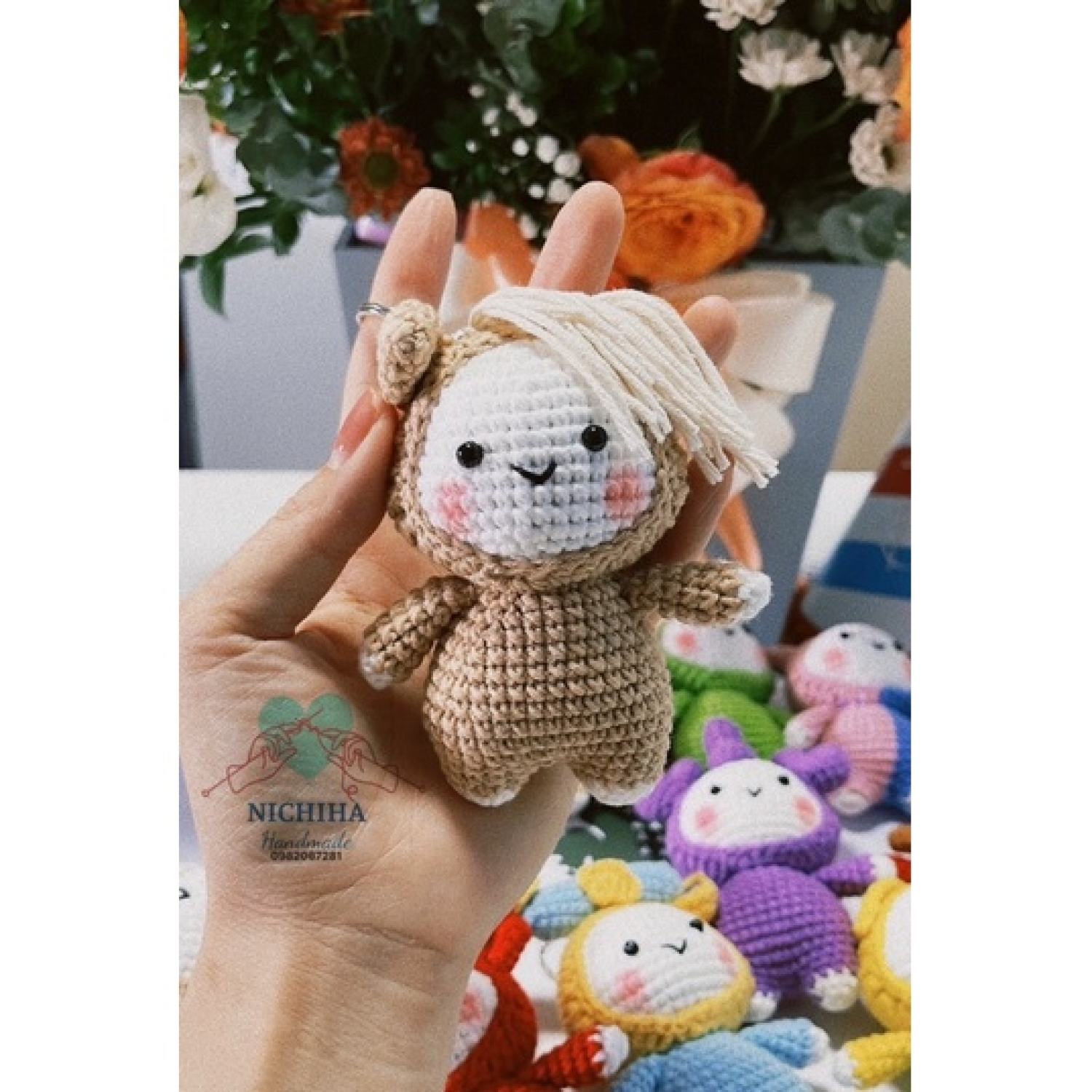 Móc khoá len 12 cung hoàng đạo handmade (có sẵn)