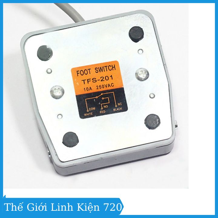 Công tắc bàn đạp chân 250vac 10a TFS-201