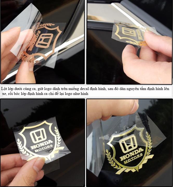 [HCM]Bộ 2 Logo Decal 3D dán xe ô tô (Hond)