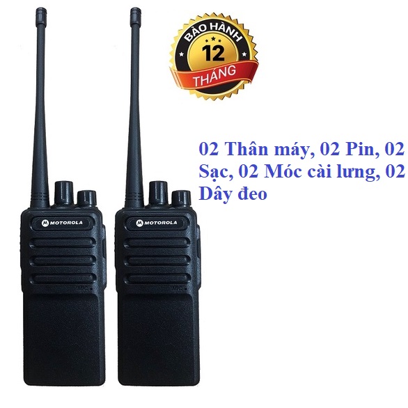 Bộ 2 Bộ đàm chất lượng cao Motorola CP6688 (Giá rẻ, Bổ sung thêm cổng hỗ trợ sạc Micro USB)