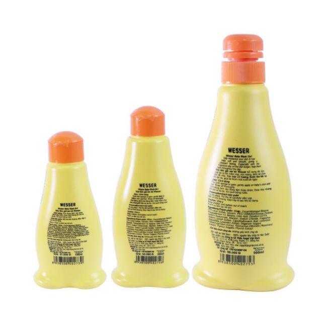 Sữa tắm gội Wesser 500ml cho bé