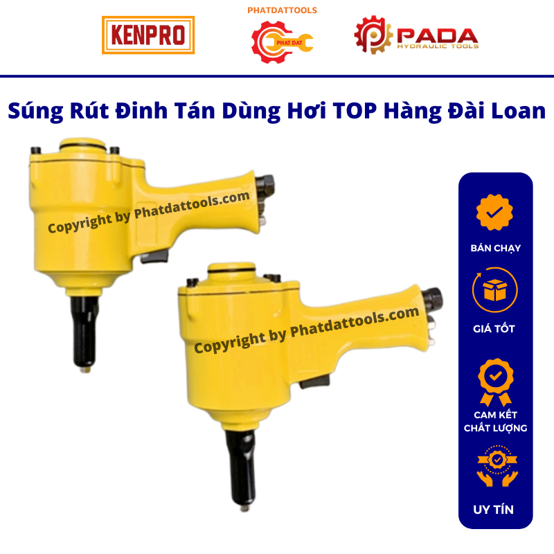 Máy rút đinh tán,đinh rive dùng hơi top-hàng đài loan