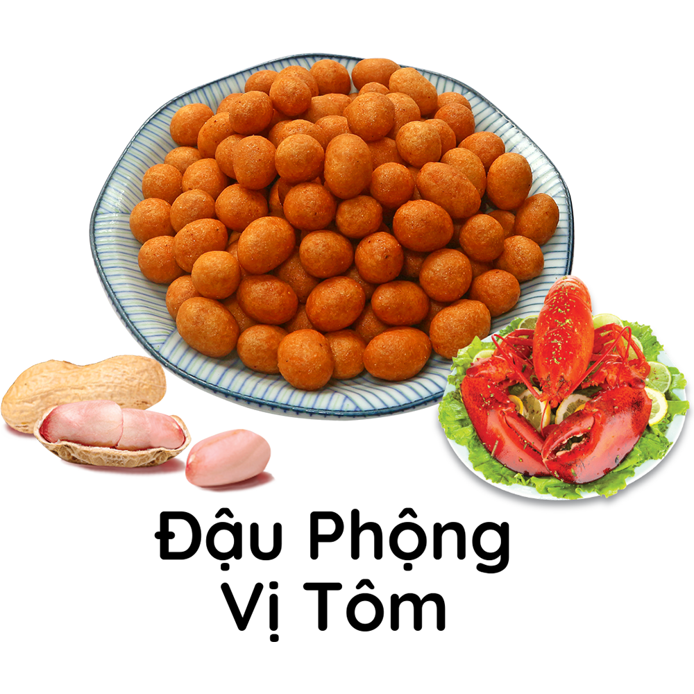Combo 4 lon Đậu phộng vị Tôm Tân Tân 200g