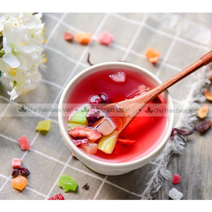 Trà hoa quả Bali 100g, hoa quả khô nhiệt đới, giúp thanh nhiệt, detox, đẹp da, tốt cho tiêu hóa