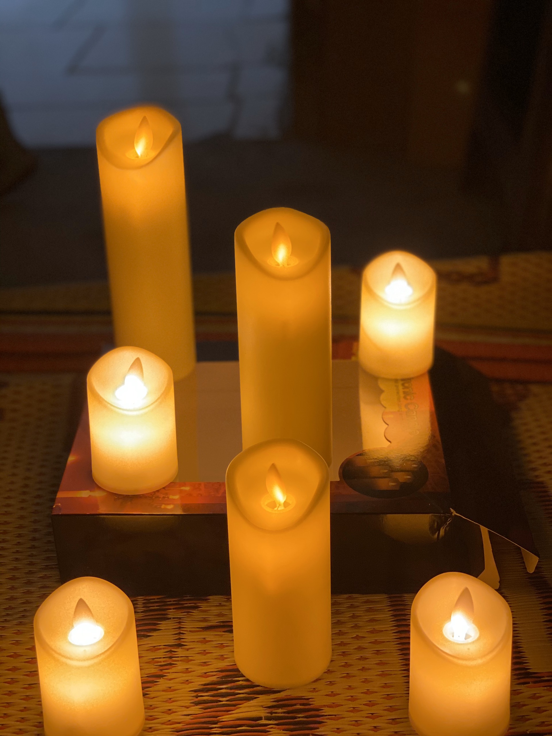 Nến điện tử bộ 3 cây đường kính 5cm