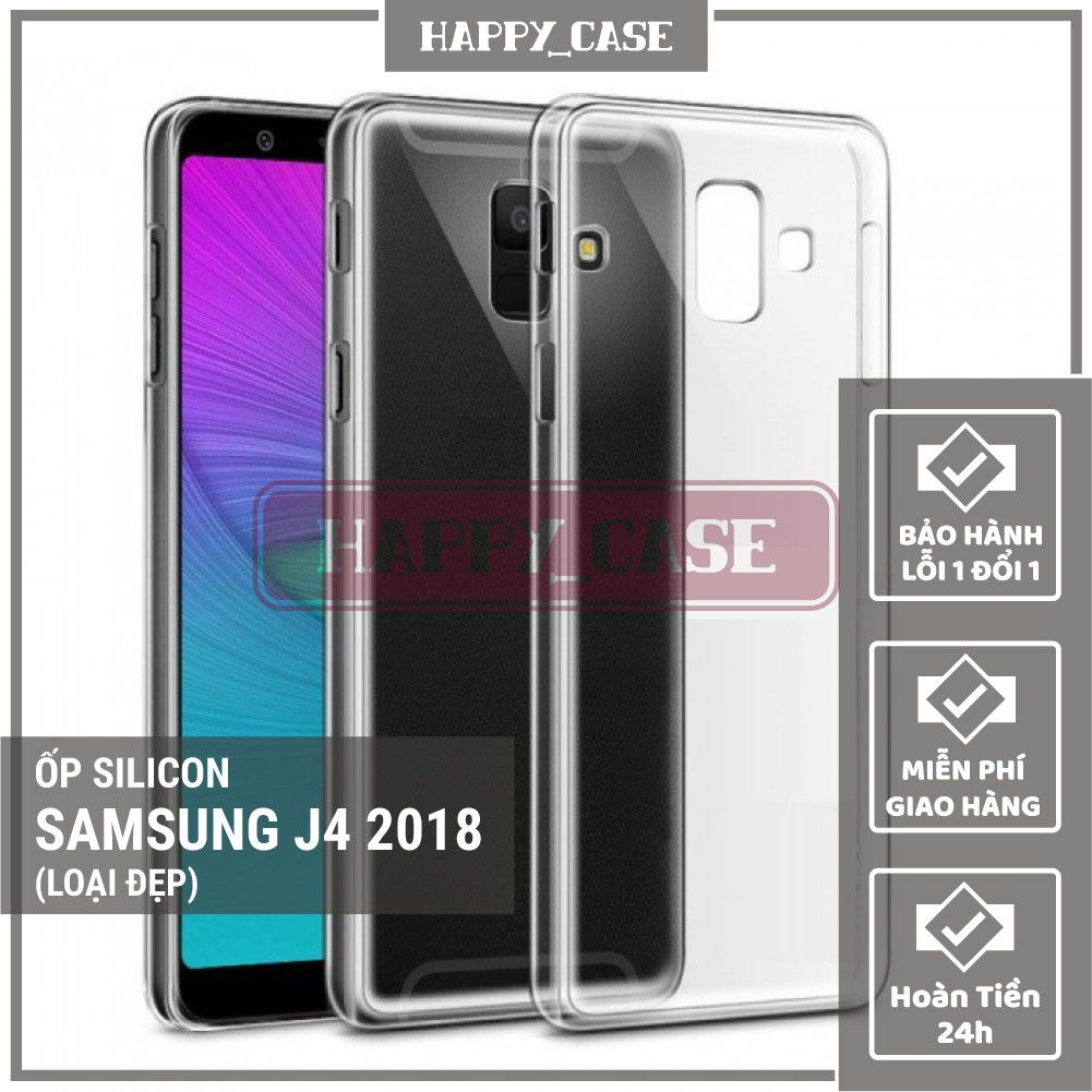 Ốp Lưng Điện Thoại SAMSUNG J4 2018 (LOẠI ĐẸP) Thin Transparent Silicon