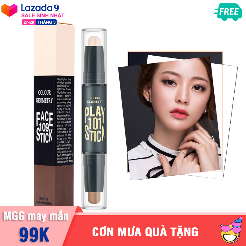 Bút tạo khối và highlight LAMEILA hai đầu tiện lợi nâng độ sáng cho khuân mặt thêm thanh tú XP-TK05