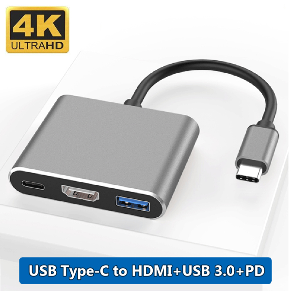 Bảng giá BRMU4 USB-C USB 3.1 Type C Hiệu Suất Cao Bộ Chuyển Đổi Nhiều Cổng 4K HDMI USB 3.0 3 Trong 1 Hub PD Sạc Phong Vũ