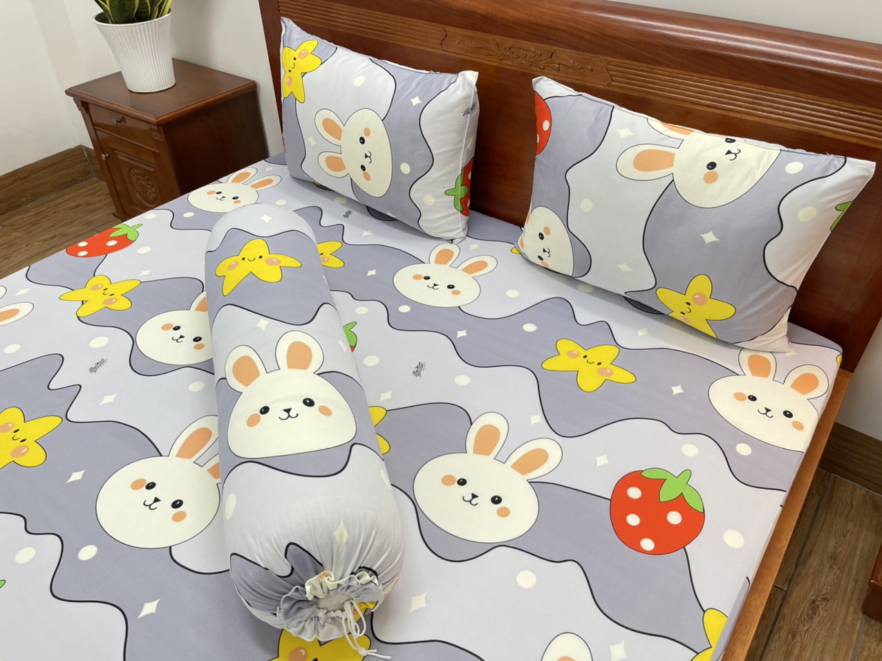 1 ga/drap giường thun lạnh Hàn Quốc không áo gối đủ size nệm dưới 20cm