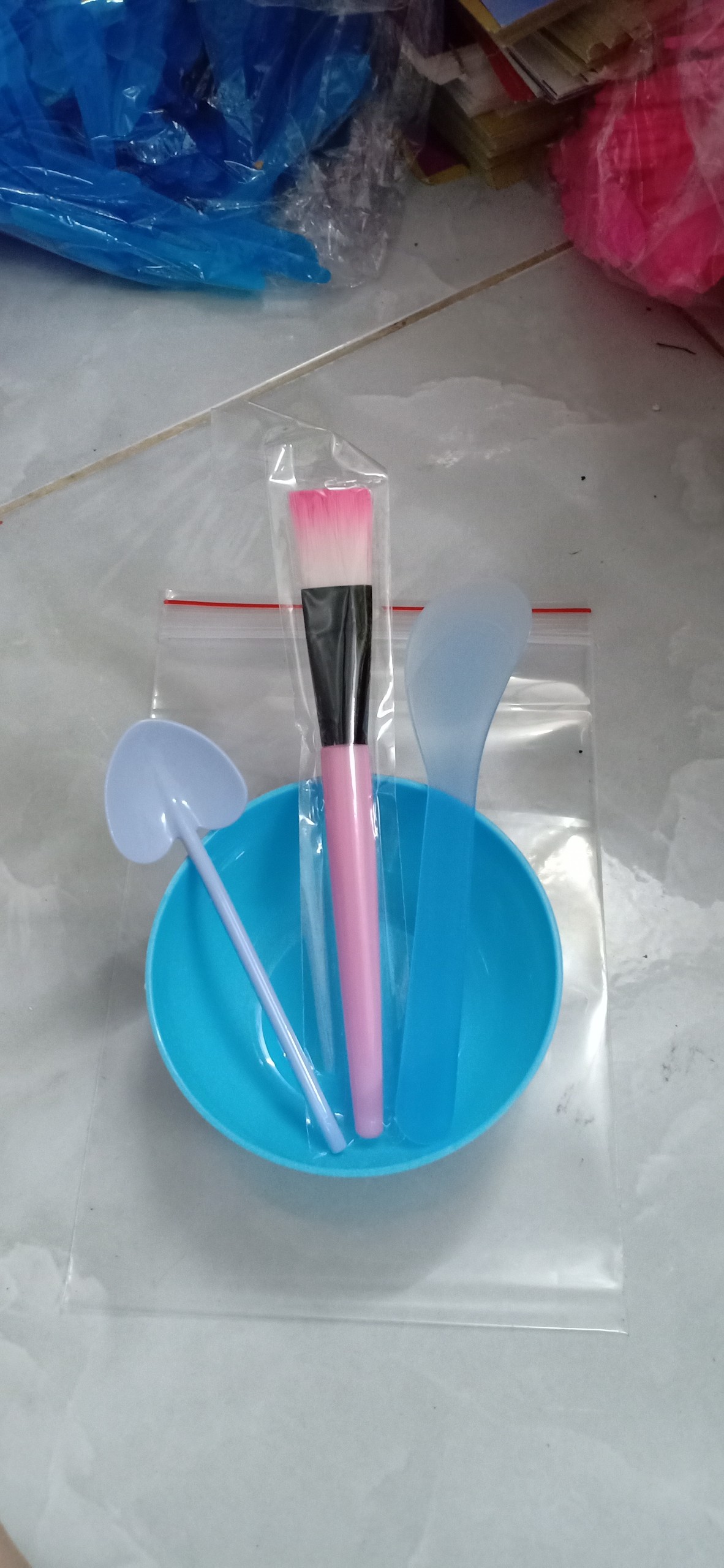 Bộ chén xẻng tim pha mặt nạ y hình