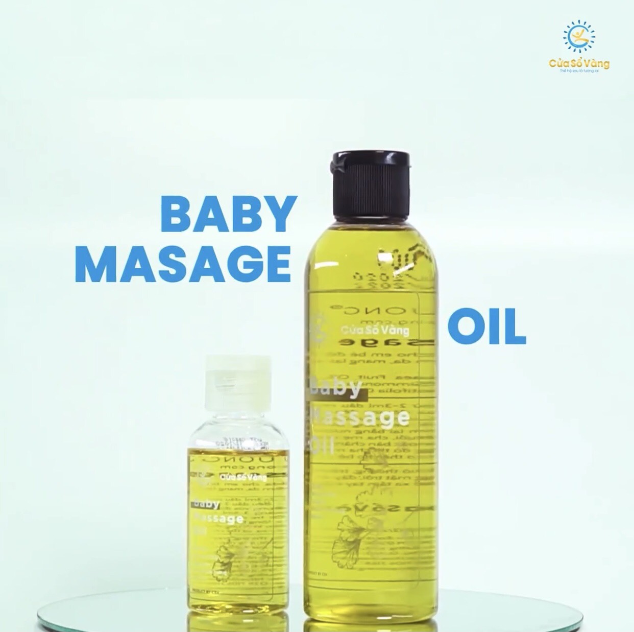 Dầu masage  baby cửa sổ vàng
