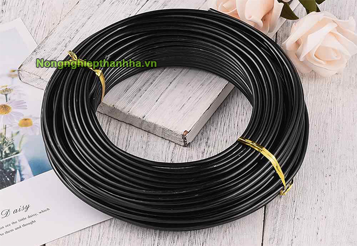 1kg dây nhôm đen uốn cây cảnh - D85