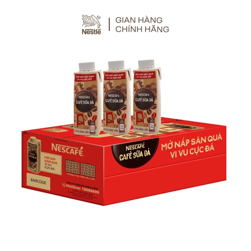 Cà Phê Uống Liền Nestlé Nescafé Sữa Đá ( 180Ml)