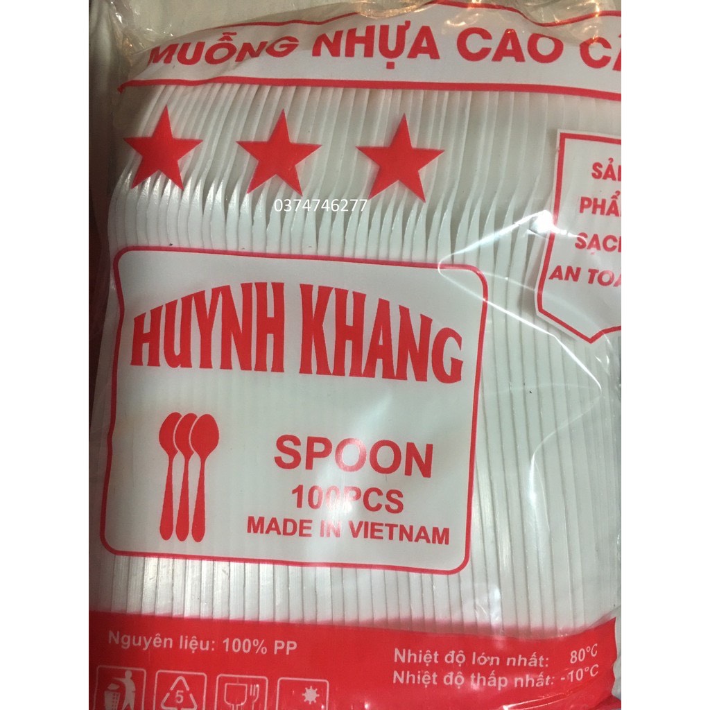 Thìa dùng 1 lần Huynh Khang (gói 90c)