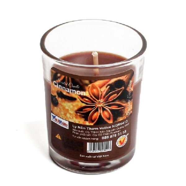 [HCM]Ly nến thơm votive Miss Candle FTRAMART NQM0413 Cinnamon (Hương quế)