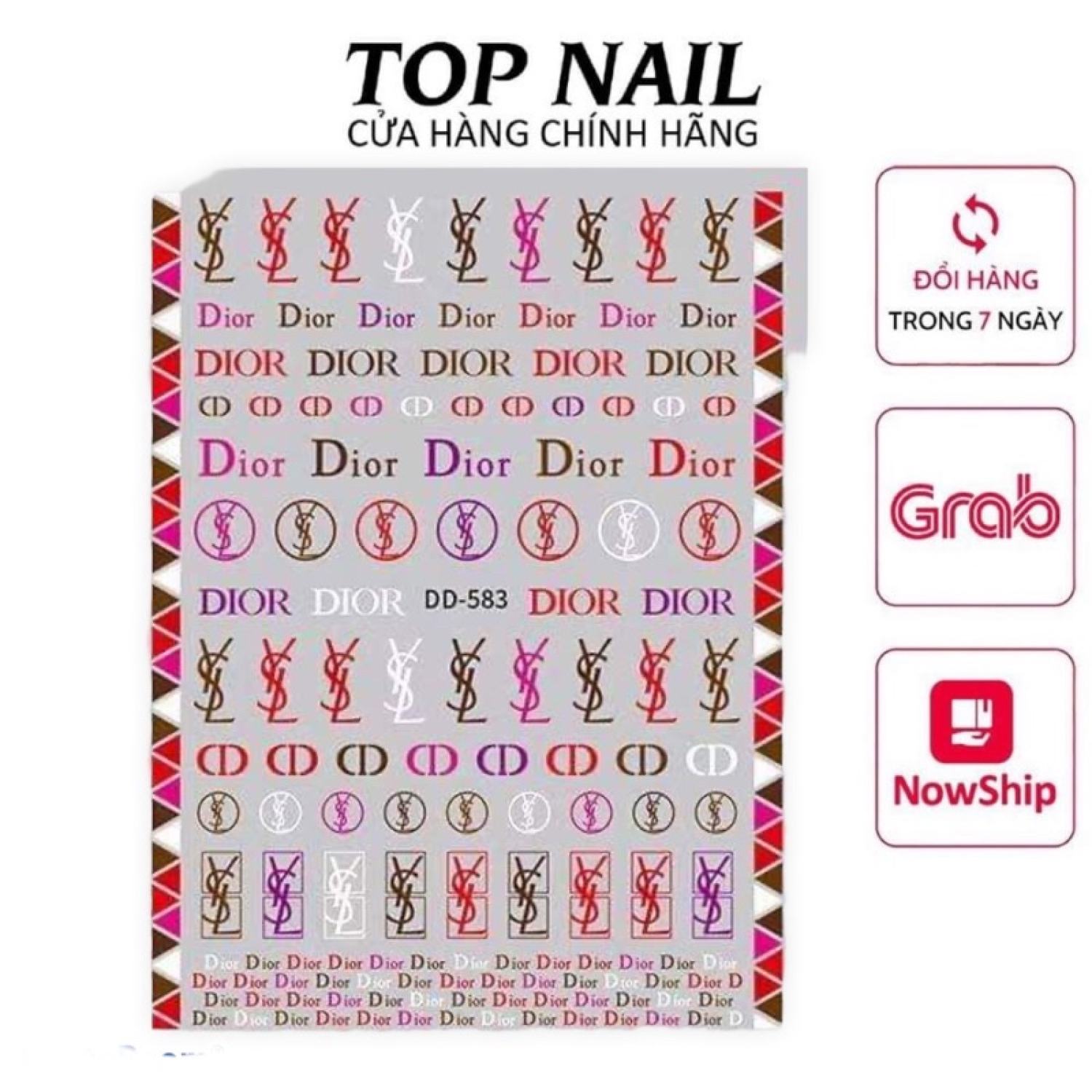 Sticker nail,hình dán trang trí móng 583
