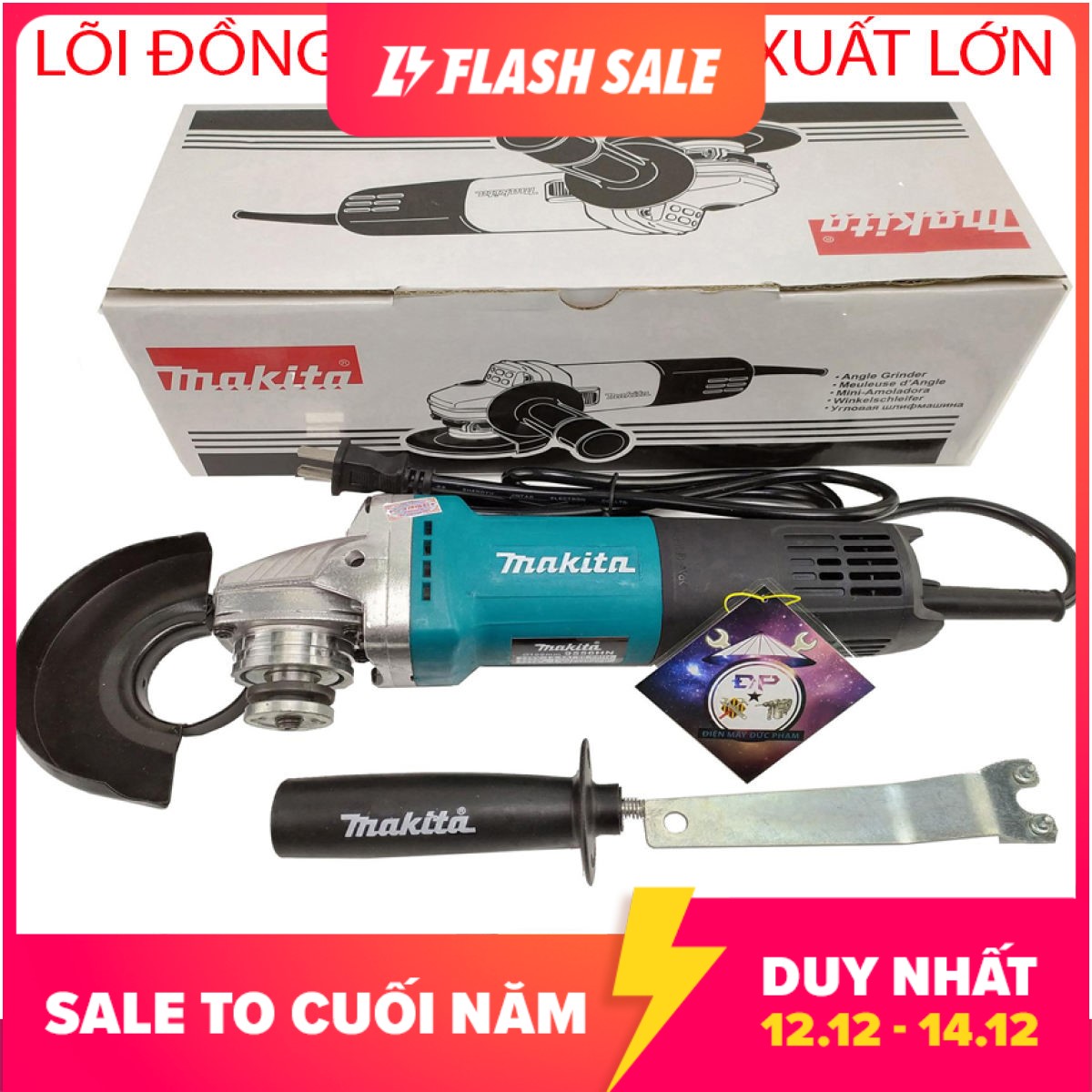 Máy mài cắt makita nhật bản (2020) công tắc gạt đuôi bền vình viễn - 100% dây đồng - Máy mài cầm tay - Máy cắt cầm tay