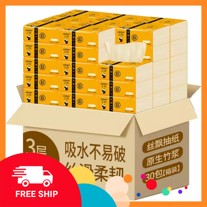 30 giấy ăn gấu trúc loại 1, 30 gói giấy ăn gấu trúc