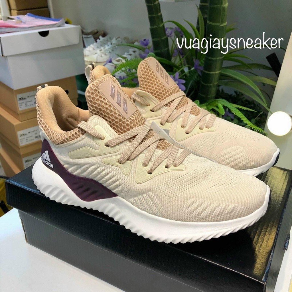 🔥 ẢNH THẬT 🔥 Giày alpha bounce kem nâu